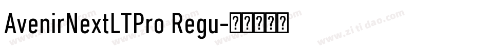 AvenirNextLTPro Regu字体转换